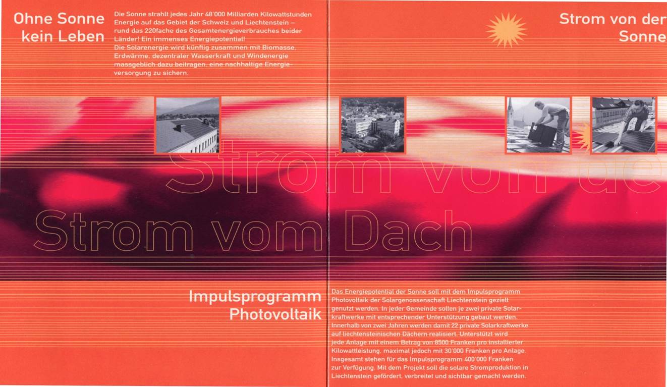Impulsprogramm Photovoltaik «Strom vom Dach»