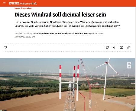 Spiegel-Video über vertikale Windkraft