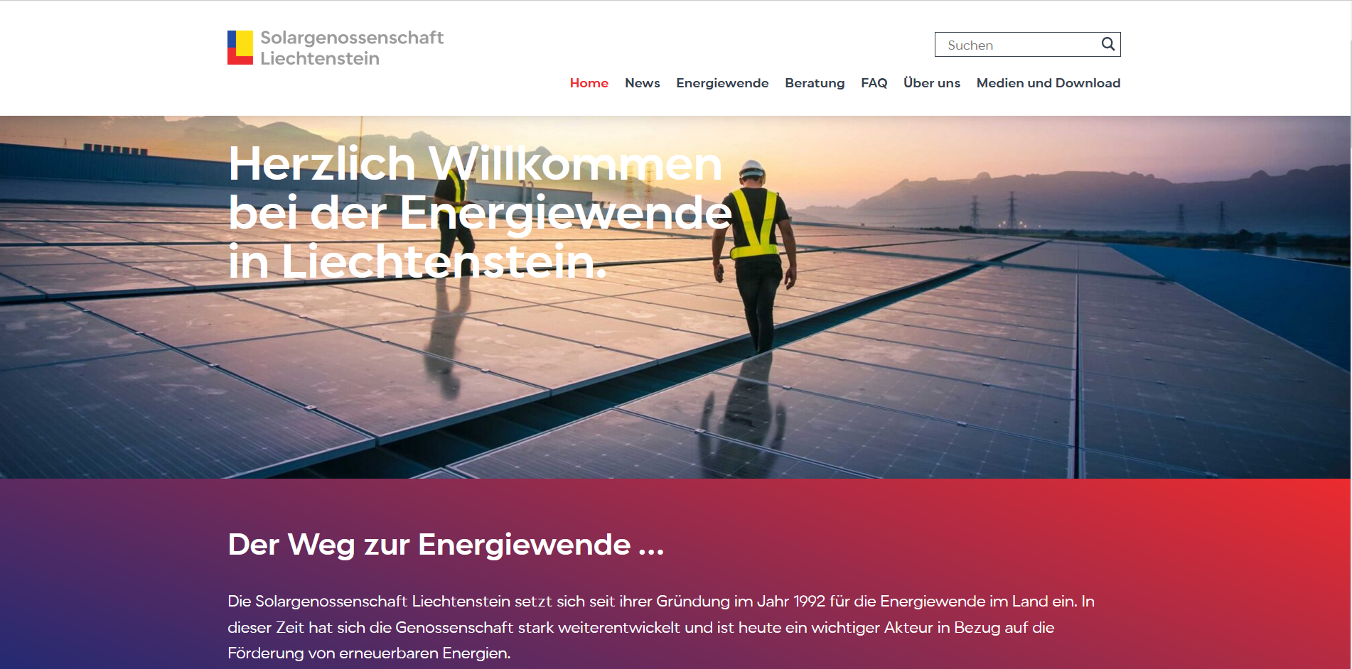Neue Website der Solar­ge­nossen­schaft ist online